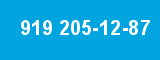 919 205-12-87 919 205-12-87